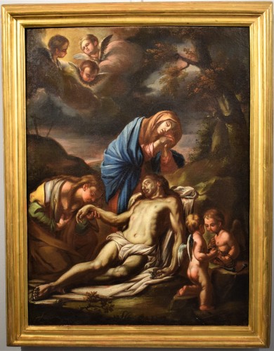 Lamentation over Christ , Italian school of the 17th century - Paintings & Drawings Style Louis XIV